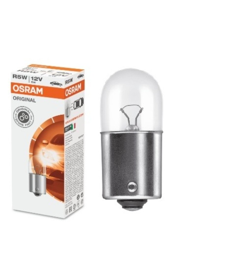 STANDART AMPUL- STOP/SİNYAL/PARK/GÖSTERGE AMPULÜ; 12V/R5W (5007) (DUY BA15S) (OSRAM)