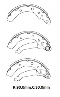 DAEWOO MATIZ- 98/01; ARKA FREN PABUCU (90X30) (BRAMAX)