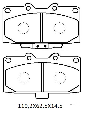 SUBARU IMPREZA- 03/05; ÖN FREN BALATASI (DİSK) (137X45.5X17) (DAIWA)