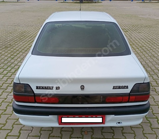 RENAULT R19- EUROPA- 92/01; ARAÇ BİLGİLERİ VE RESİMLERİ