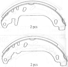 RENAULT TWINGO- 93/98; ARKA FREN PABUCU (90X40)(BRAMAX)