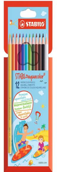 1612/1-20 STABILO AQUACOLOR ARTY 12 Lİ