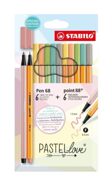 6812-7-7 STABILO PEN 68 PASTELLOVE 12 Lİ