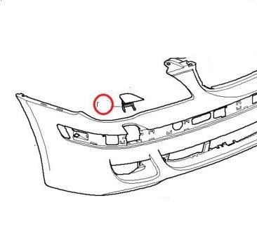 BMW 7 SERI- E66- 05/09; FAR YIKAMA FISKİYE KAPAĞI SAĞ