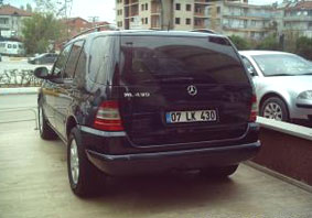 MERCEDES ML CLASS- W163- 98/05; ARAÇ BİLGİLERİ VE RESİMLERİ