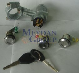 NISSAN MICRA- K11- 93/97; KONTAK KİLİT SETİ (3LÜ) (KONTAK/KAPI/BAGAJ) (TERMİKLİ)