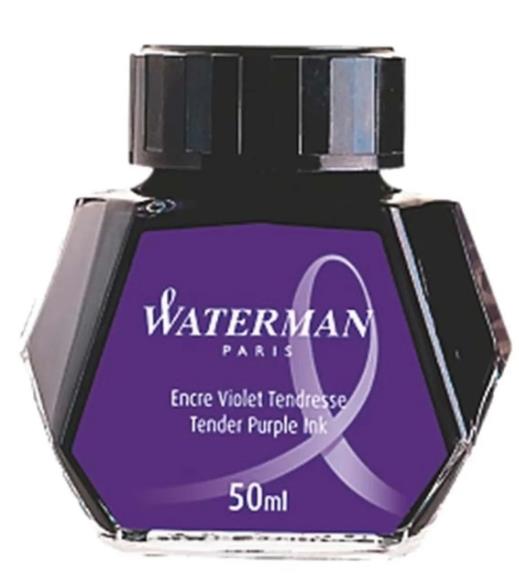 WATERMAN DOLMA KALEM MÜREKKEBI CAM ŞIŞEDE 50 ML MOR S0110750