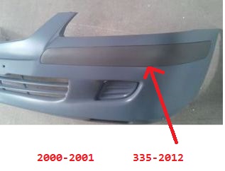 MAZDA 626- SD/HB- 00/01; ÖN TAMPON BANDI SOL GRİ (TYG)