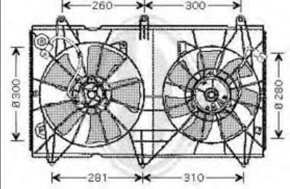 HONDA ACCORD- 03/08; RADYATÖR FAN DAVLUMBAZI VE KLİMA FAN DAVLUMBAZI (SPORT TİPİ) (TW)