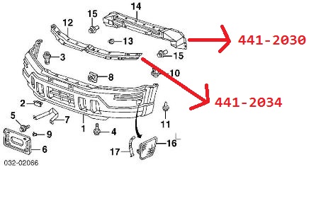 HONDA CRV- 97/01; ÖN TAMPON DEMİRİ (TW)