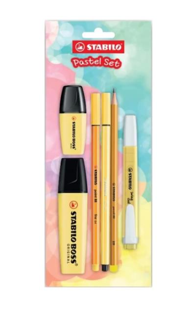 STABILO TEK RENK PASTEL SET 6'LI - SARI