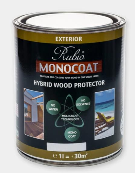 RUBIO MONOCOAT HYBRID WOOD PROTECTOR 1L PURE