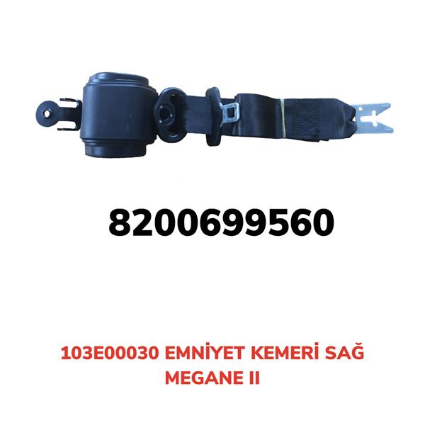 EMNİYET KEMERİ OTOMATİK SAĞ MEGANE II