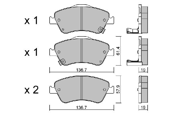 FREN BALATA DİSK ÖN COROLLA AURIS 1.4 DIZEL 2007-2012