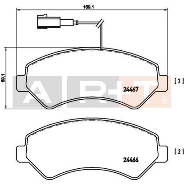 ÖN BALATA BOXER 06 JUMPER 06 DUCATO 06 169.1X69.1X19