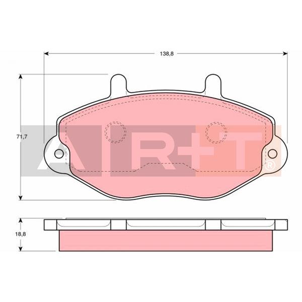 FREN BALATASI ÖN FORD TRANSİT 91 97