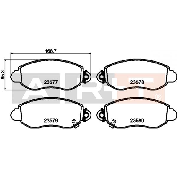 ÖN BALATA TRANSIT V184 01 GDB1424-GDB1461