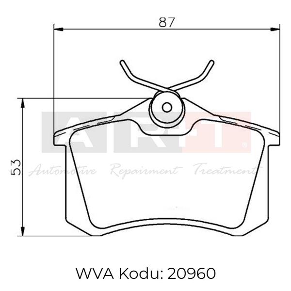 ARKA BALATA FLUENCE-MEGANE II-III-P207-P308-P307-PARTNER-BERLINGO-C2-C3-C4-CROSSLAND- BORA-PASSAT 97 GOLF IV-V-POLO 87X52.9X17