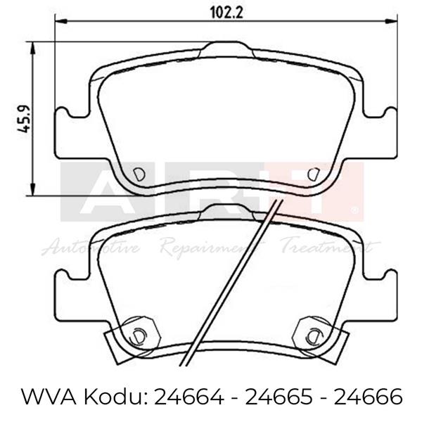 ARKA BALATA AURIS-COROLLA 1.4D4D 1.4 VVTI-1.6 VVTI-1.8 2.0D-4D-2.2D 07 12 1.3 1.6 13