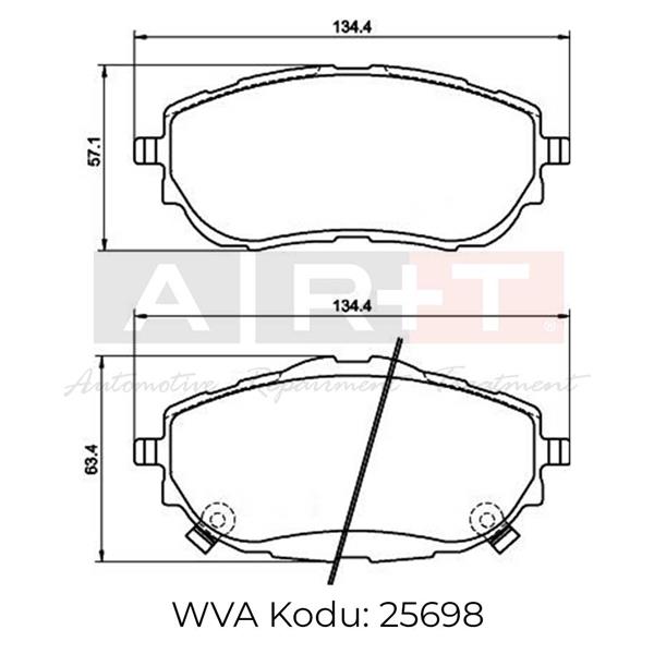 ÖN BALATA AURIS NZE18-ZRE18 -COROLLA SEDAN 1.6 VVTİ-1.33-1.6-1.8 VVTİ-1.4 D4D 12