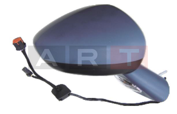 DIŞ DİKİZ AYNASI ELEKTRİKLİ ISITMALI KATLANIR SENSÖRLÜ SİNYALLİ ASTARLI MAVİ CAM SAĞ C5 2008-