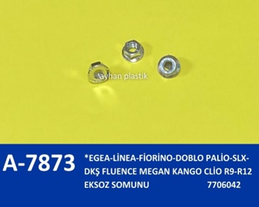 EKSOZ SOMUNU EGEA-LİNEA-FİORİNO-DOBLO PALİO-SLX-DKŞ FLUENCE MEGAN KANGO CLİO R9-R12