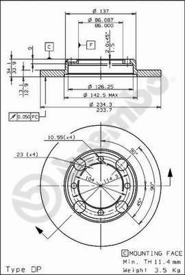 FREN DISKI ON STANDARD MITSUBISHI