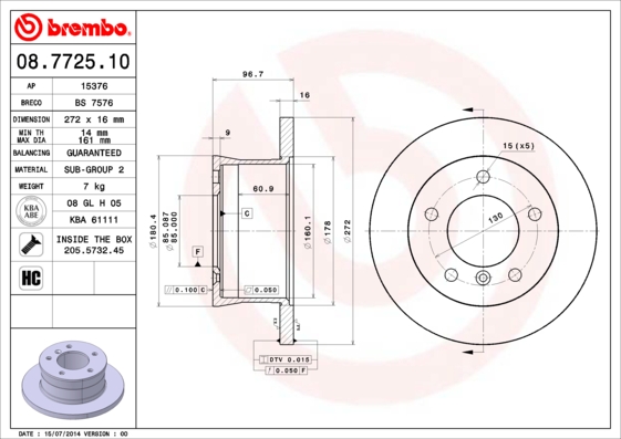 FREN DISKI ARKA MERCEDES SPRINTER B901 B904 . VW LT 28-35-46 TEK TEKER
