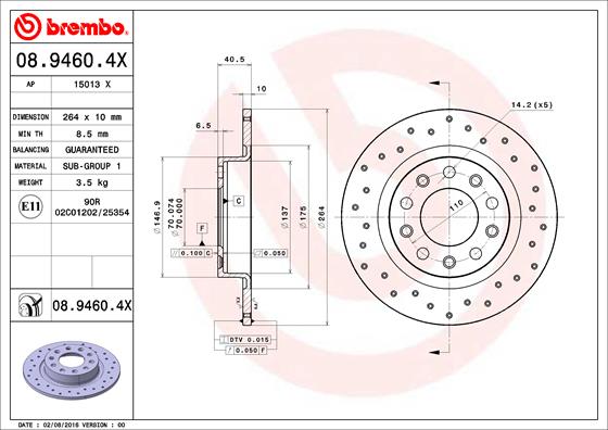 ARKA FREN AYNASI ALFA ROMEO GIULIETTA 10 1.4TB-1.6JTDM 264X5DXDOLU