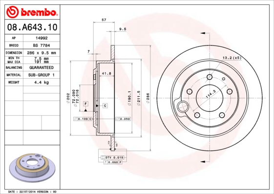 FREN DİSKİ MAZDA XEDOS 9 TA 07-93-09-02