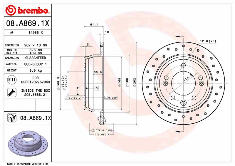FREN DİSKİ HYUNDAI BEIJING İ30 FD 07/09-12/14-HYUNDAI BEIJING İX25 GC 10/14- -HYUNDAI BEIJI