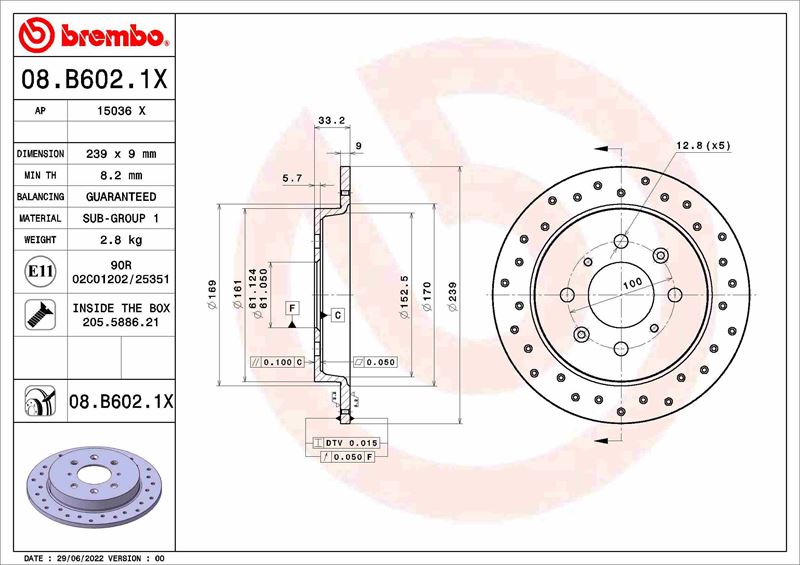 FREN DİSKİ HONDA GAC CITY GD 03/06-12/08-HONDA GAC CITY GM 12/08-12/15-HONDA GAC FIT HATCH