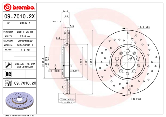 ÖN FREN AYNASI GOLF IV 00 V 03 POLO 01 BORA 98 OCTAVIA 98 FABIA 05 IBIZA 05 288X25X5DLXHAVALI 986478867-DF4027