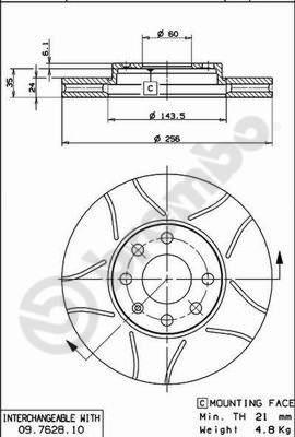 ÖN FREN AYNASI ASTRA G 98 09 ZAFIRA A 99 09 256X24X4DLXHAVALI