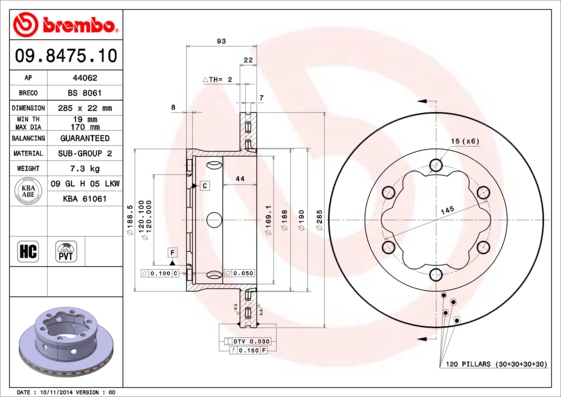 FREN DISKI ARKA MERCEDES SPRINTER B901 B904 . VW LT 28-35-46 CIFT TEKER