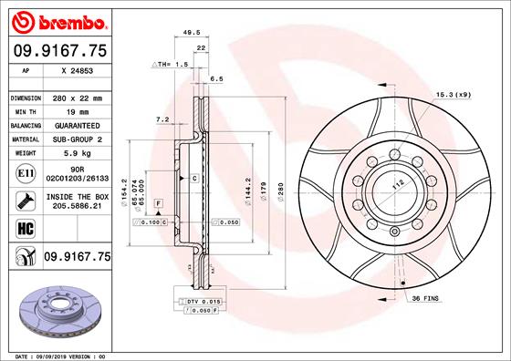 ÖN FREN AYNASI GOLF V-VI-JETTA III-IV-CADDY III-A3 03 LEON 05 TOLEDO-OCTAVIA 04 280X22X9DLXHAVALI 986479098-DF4294