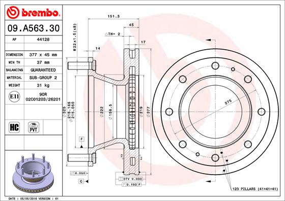 FREN DİSKİ IVECO EUROCARGO I-III 01/91-09/15
