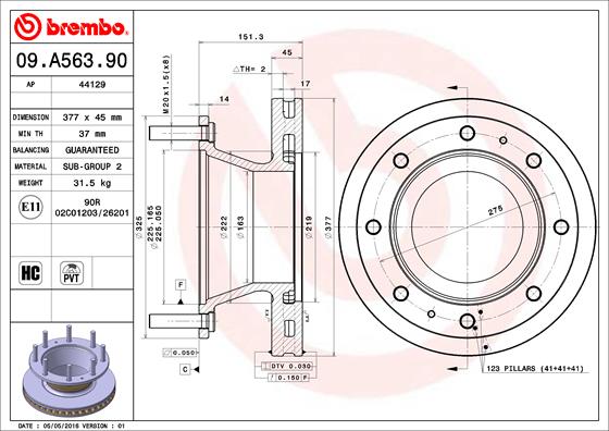 FREN DİSKİ IVECO EUROCARGO I-III 01/91-09/15