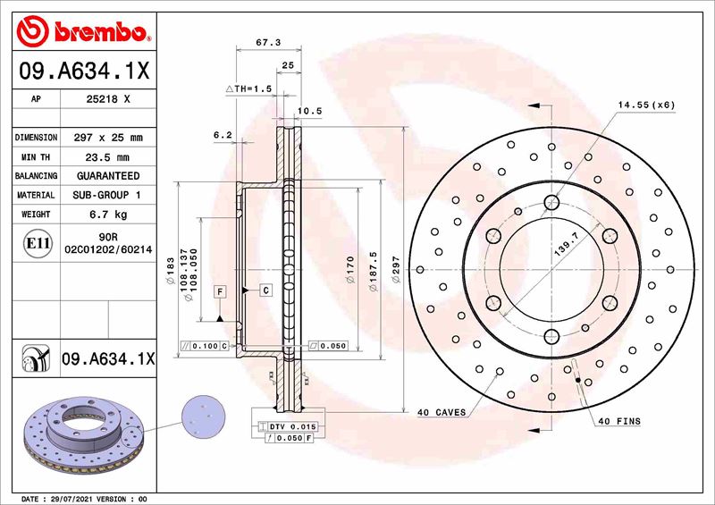 FREN DİSKİ TOYOTA FORTUNER N5. N6 06/04-09/15-TOYOTA HILUX PLATFORM/CHASSİS N1. N2 02/05- -TOYOT