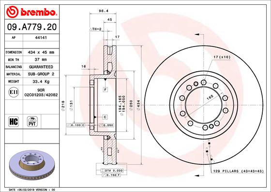 FREN DİSKİ RENAULT TRUCKS C 01/13- -RENAULT TRUCKS D 01/13- -RENAULT TRUCKS MAGNUM 09/90- -RENAULT T