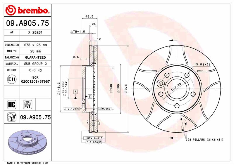 FREN DİSKİ FORD CHANGAN FOCUS HATCHBACK 04/12- -FORD CHANGAN FOCUS SALOON CD4 09/05-12/11-FORD