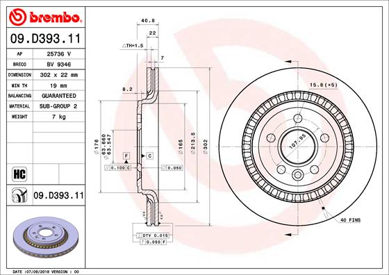 ARKA FREN AYNASI VOLVO S60 10 13 S80 II 08 13 V60 10 V70 08 XC70 07 13 302X5DL