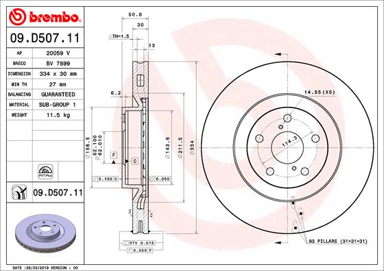 FREN DİSKİ LEXUS GS L1 08-11- -LEXUS GS S19 01-05-12-12-LEXUS IS II E2 08-05-04-13-LEXUS IS II I E3 04-13- -LEXUS RC C1 08-14- -TOYOTA MARK X II GRX13 10-09-
