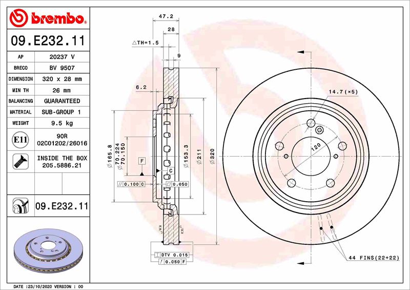 FREN DİSKİ HONDA ODYSSEY RC1. RC2. RC4 12/13- -HONDA ODYSSEY RL5 08/10- -HONDA RIDGELINE 07/16-