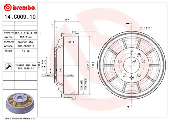 FREN KAMPANASI CITRO N JUMPY VF7 01/07-03/16-CITRO N JUMPY PLATFORM/CHASSİS 11/06- -CITRO N JUMPY