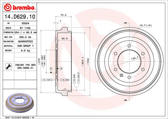 FREN KAMPANASI ISUZU D-MAX I TFR. TFS 05/02-12/12-ISUZU D-MAX I PLATFORM/CHASSİS TFR. TFS 10/06-