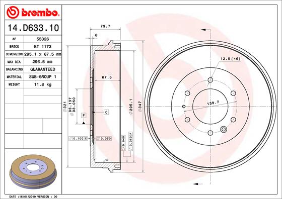 FREN KAMPANASI MAZDA B-SERIE UN 11/98-12/08-MAZDA BT-50 II PİCKUP B22. B32. UP. UR 11/11- -MAZDA