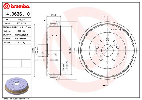 FREN KAMPANASI TOYOTA HILUX VII PİCKUP N1. N2. N3 08/04-