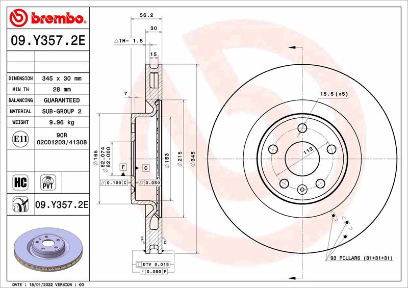 FREN DİSKİ XPENG P7 04/20-