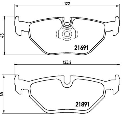 FREN BALATASI ARKA BMW E39 5 SERI 1996-2003